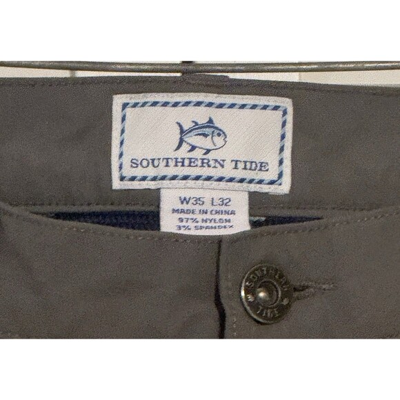 Southern Tide Lot Of 4 Pants Men's 35x30 Khaki /gray Pants Casual Performance - Picture 6 of 14